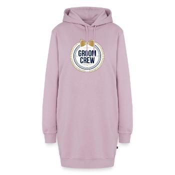 Bräutigam Crew T-Shirt — Junggesellenabschieds-Trauzeugen - Hoodie-Kleid - Altrosa - Vorne - AI Model Female 172 light (172cm)