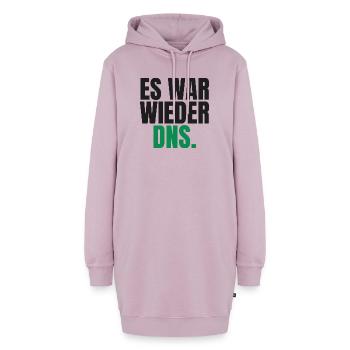 Es war wieder DNS - Hoodie-Kleid - Altrosa - Vorne - AI Model Female 172 light (172cm)