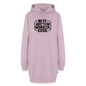 Best Auction Worker Spruch - Hoodie-Kleid - Altrosa - Vorne - AI Model Female 172 light (172cm)