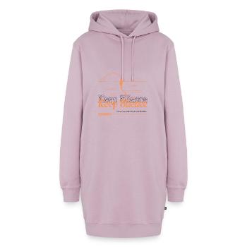 Keep Silence – Ruhe & Stille Vintage Design - Hoodie-Kleid - Altrosa - Vorne - AI Model Female 172 light (172cm)