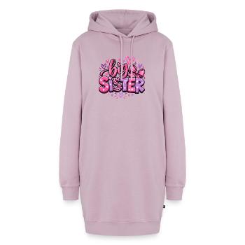 Big Sister - Große Schwester - Geschwister - Hoodie-Kleid - Altrosa - Vorne - AI Model Female 172 light (172cm)