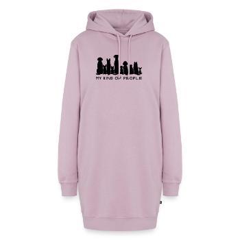 Meine Art von Leuten - Hoodie-Kleid - Altrosa - Vorne - AI Model Female 172 light (172cm)