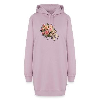 Rose Dew Bow Strauß - Hoodie-Kleid - Altrosa - Vorne - AI Model Female 172 light (172cm)
