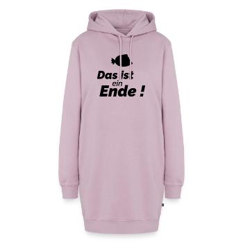 Das ist ein Ende - Hoodie-Kleid - Altrosa - Vorne - AI Model Female 172 light (172cm)