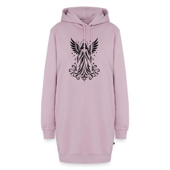 Weihnachtsengel mit Flügeln - Schutzengel - Hoodie-Kleid - Altrosa - Vorne - AI Model Female 172 light (172cm)