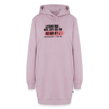 Lehrerin – weil Superheldin ka Beruf is - Hoodie-Kleid - Altrosa - Vorne - AI Model Female 172 light (172cm)