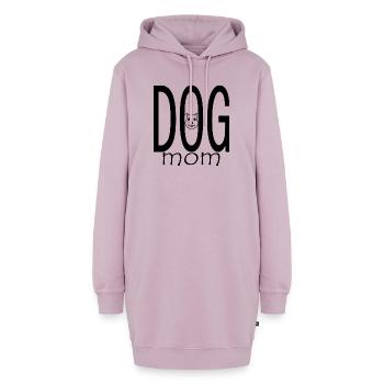 Dog dog - Hoodie-Kleid - Altrosa - Vorne - AI Model Female 172 light (172cm)