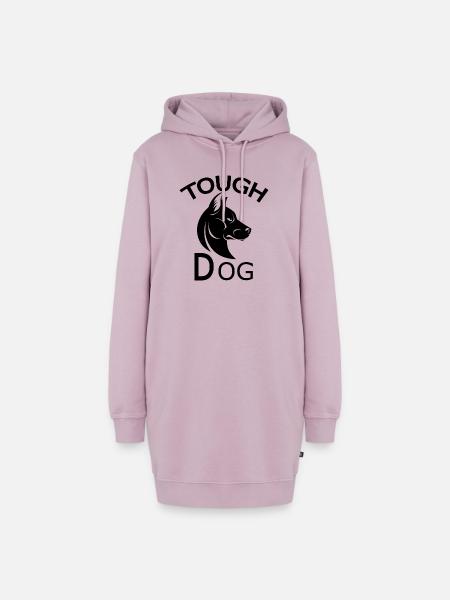 Dog dog - Hoodie-Kleid - Altrosa