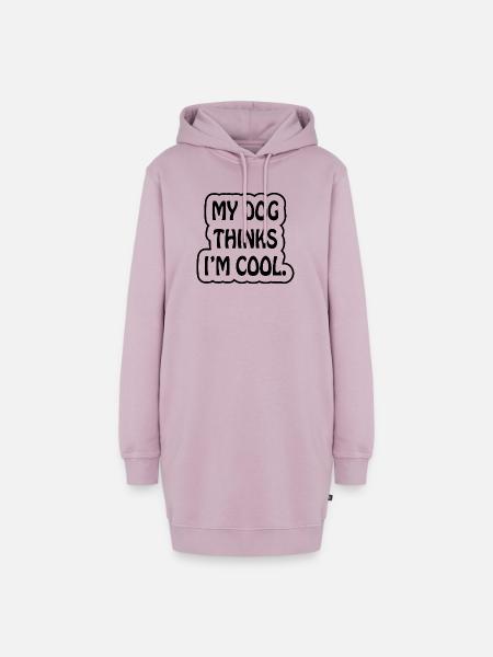 Dog dog - Hoodie-Kleid - Altrosa