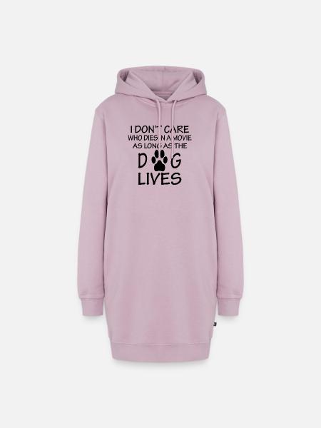 Dog dog - Hoodie-Kleid - Altrosa