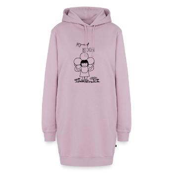 Let yourself BLOOM - Hoodie-Kleid - Altrosa - Vorne - AI Model Female 172 light (172cm)