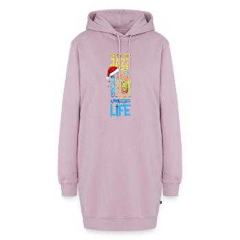 Cigars And Jazz Appreciate Life Saxophon Xmas - Hoodie-Kleid - Altrosa - Vorne - AI Model Female 172 light (172cm)