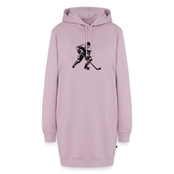 Eishockeyspieler - Hoodie-Kleid - Altrosa - Vorne - AI Model Female 172 light (172cm)