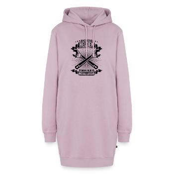 Echte Helden brauchen keinen Umhang - Hoodie-Kleid - Altrosa - Vorne - AI Model Female 172 light (172cm)