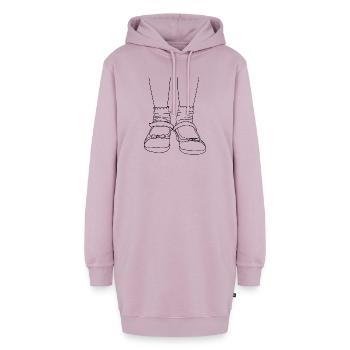Süße Schuhe - Hoodie-Kleid - Altrosa - Vorne - AI Model Female 172 light (172cm)