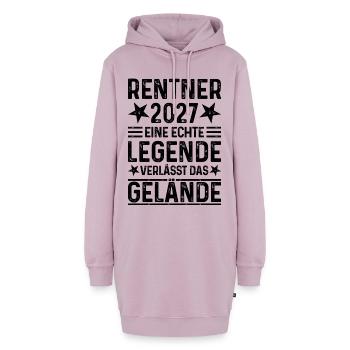 Rentner 2027 Eine Legende verlässt das Gelände - Hoodie-Kleid - Altrosa - Vorne - AI Model Female 172 light (172cm)