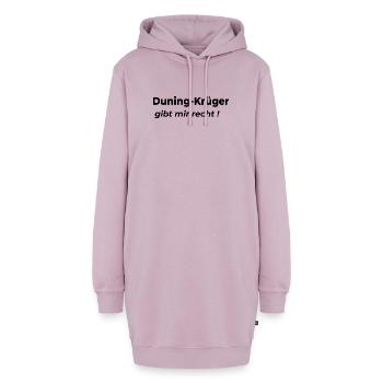 Dunning-Kruger - Hoodie-Kleid - Altrosa - Vorne - AI Model Female 172 light (172cm)