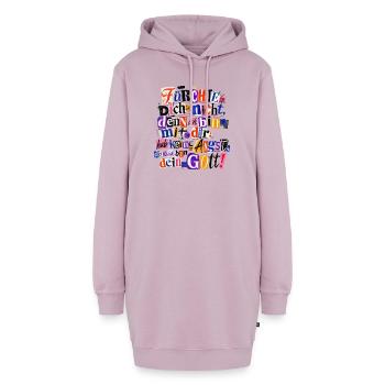 Jahreslosung 2027 Fürchte dich nicht Jesaja 41,10 - Hoodie-Kleid - Altrosa - Vorne - AI Model Female 172 light (172cm)