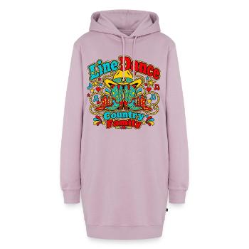 Line Dance Country Familie - Hoodie-Kleid - Altrosa - Vorne - AI Model Female 172 light (172cm)