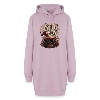 Spill the Tea – Magische Teetasse - Hoodie-Kleid - Altrosa - Vorne - AI Model Female 172 light (172cm)