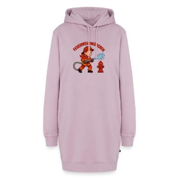 Feuerwehrmädchen Geschenk für Kinder - Hoodie-Kleid - Altrosa - Vorne - AI Model Female 172 light (172cm)