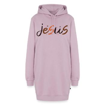 Jesus - Hoodie-Kleid - Altrosa - Vorne - AI Model Female 172 light (172cm)