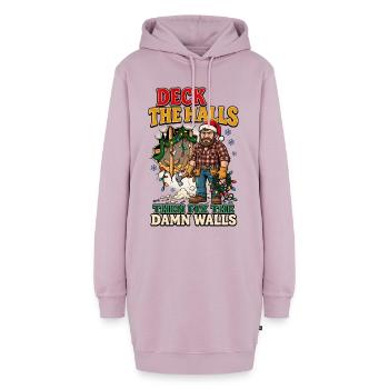 Dekoriere die Flure und repariere dann die Wände - Hoodie-Kleid - Altrosa - Vorne - AI Model Female 172 light (172cm)