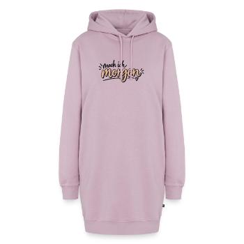 Mach ich morgen - Hoodie-Kleid - Altrosa - Vorne - AI Model Female 172 light (172cm)