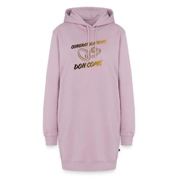 congratulations - Hoodie-Kleid - Altrosa - Vorne - AI Model Female 172 light (172cm)