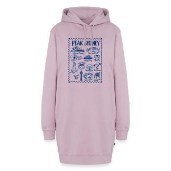 Sydney, Australien Ikonische Wahrzeichen - Hoodie-Kleid - Altrosa - Vorne - AI Model Female 172 light (172cm)