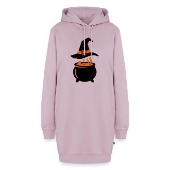 Hexenkessel Zauberhut Icon - Hoodie-Kleid - Altrosa - Vorne - AI Model Female 172 light (172cm)