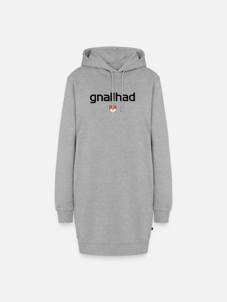 gnallhad - Mundart Design - Hoodie-Kleid - Grau meliert