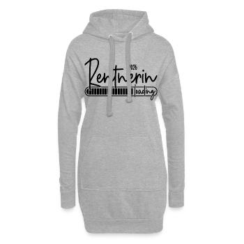 Rentnerin 2026 Loading - Hoodie-Kleid - Grau meliert - Vorne