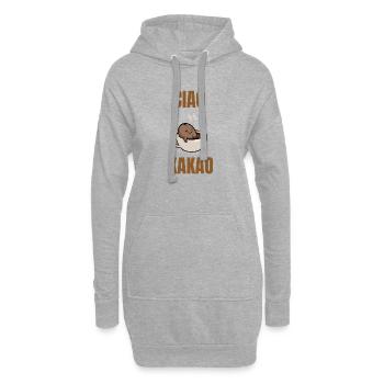 ciao Kakao - Hoodie-Kleid - Grau meliert - Vorne