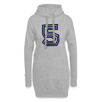 5. 5 JAHRE - Hoodie-Kleid - Grau meliert - Vorne