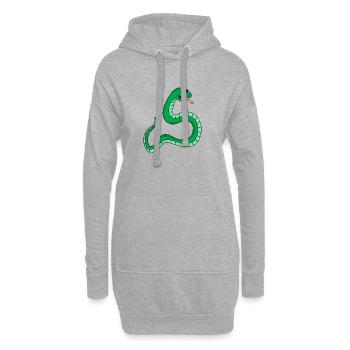 Serpent - Sweat-shirt à capuche long Femme - gris chiné - Devant