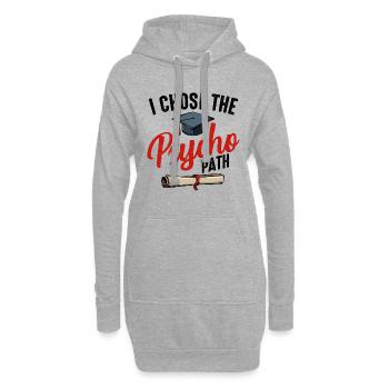 Psychologe - Hoodie-Kleid - Grau meliert - Vorne