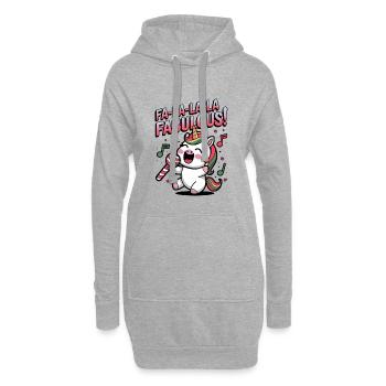 Fa-la-la-la Fabuleux ! - Sweat-shirt à capuche long Femme - gris chiné - Devant