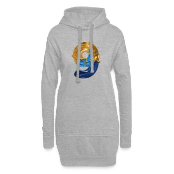 NO. 9 NUMBER 9 COOL 9TH BIRTHDAY - Hoodie Dress - heather grey - Front