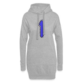 1. 1 YEAR. 1st ANNIVERSARY. 1 YEAR BIRTHDAY - Hoodie Dress - heather grey - Front