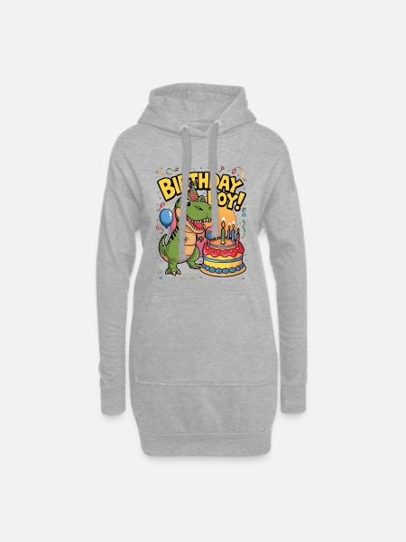 Birthday Boy - Hoodie Dress - heather grey