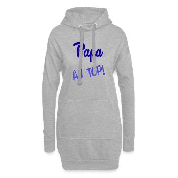 FROHER VATERTAG. PAPA. VATERTAG - Hoodie-Kleid - Grau meliert - Vorne