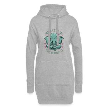 Namaste In The Madness - Hoodie Dress - heather grey - Front