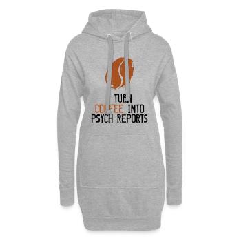 Psychologe - Hoodie-Kleid - Grau meliert - Vorne