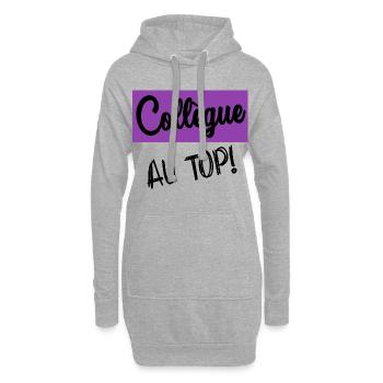 RETIREMENT. RETIREMENT. RETIRED. RETIREMENT - Hoodie Dress - heather grey - Front