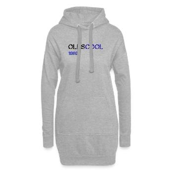 1969 olds cool - Sweat-shirt à capuche long Femme - gris chiné - Devant