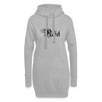 Rebel - Hoodie-Kleid - Grau meliert - Vorne