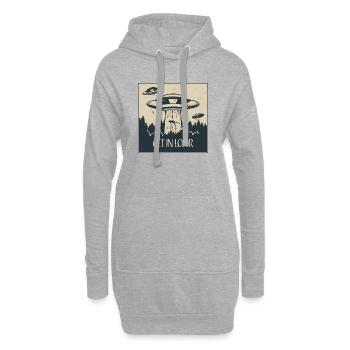 Außerirdischer Ufo Lustig Weltraum Geschenk - Hoodie-Kleid - Grau meliert - Vorne