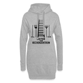 LEITER VOM RECHENZENTRUM - Hoodie-Kleid - Grau meliert - Vorne