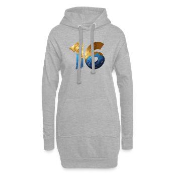 NR. 16 NUMMER 16 COOL 16. GEBURTSTAG - Hoodie-Kleid - Grau meliert - Vorne